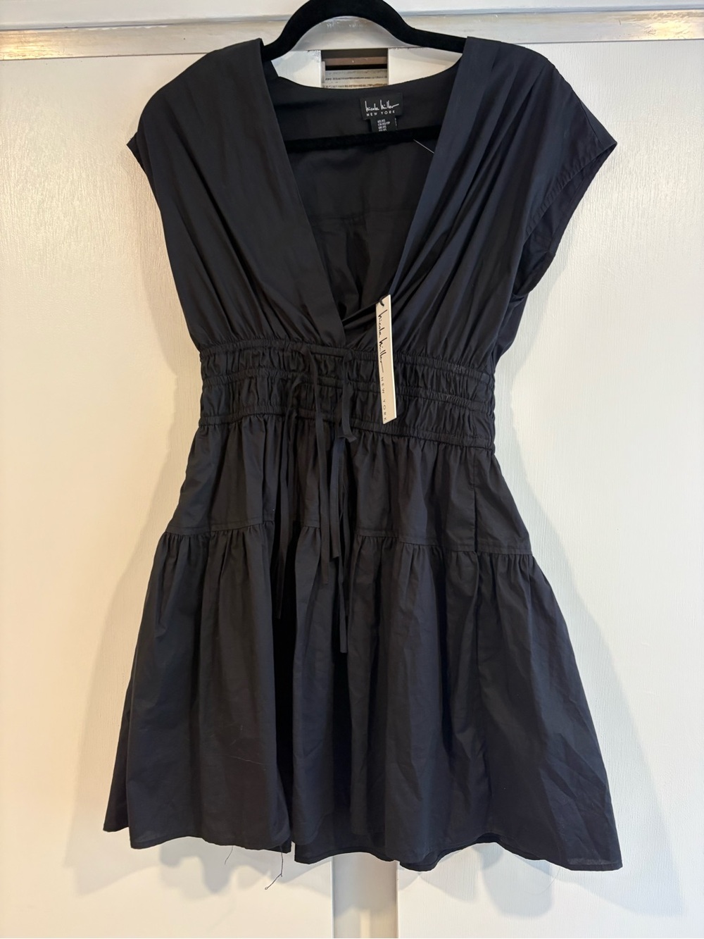 Black mini dress